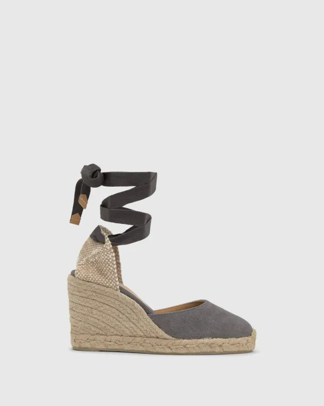 Castaner Carina 8 002 espadrilles antraciet katoen