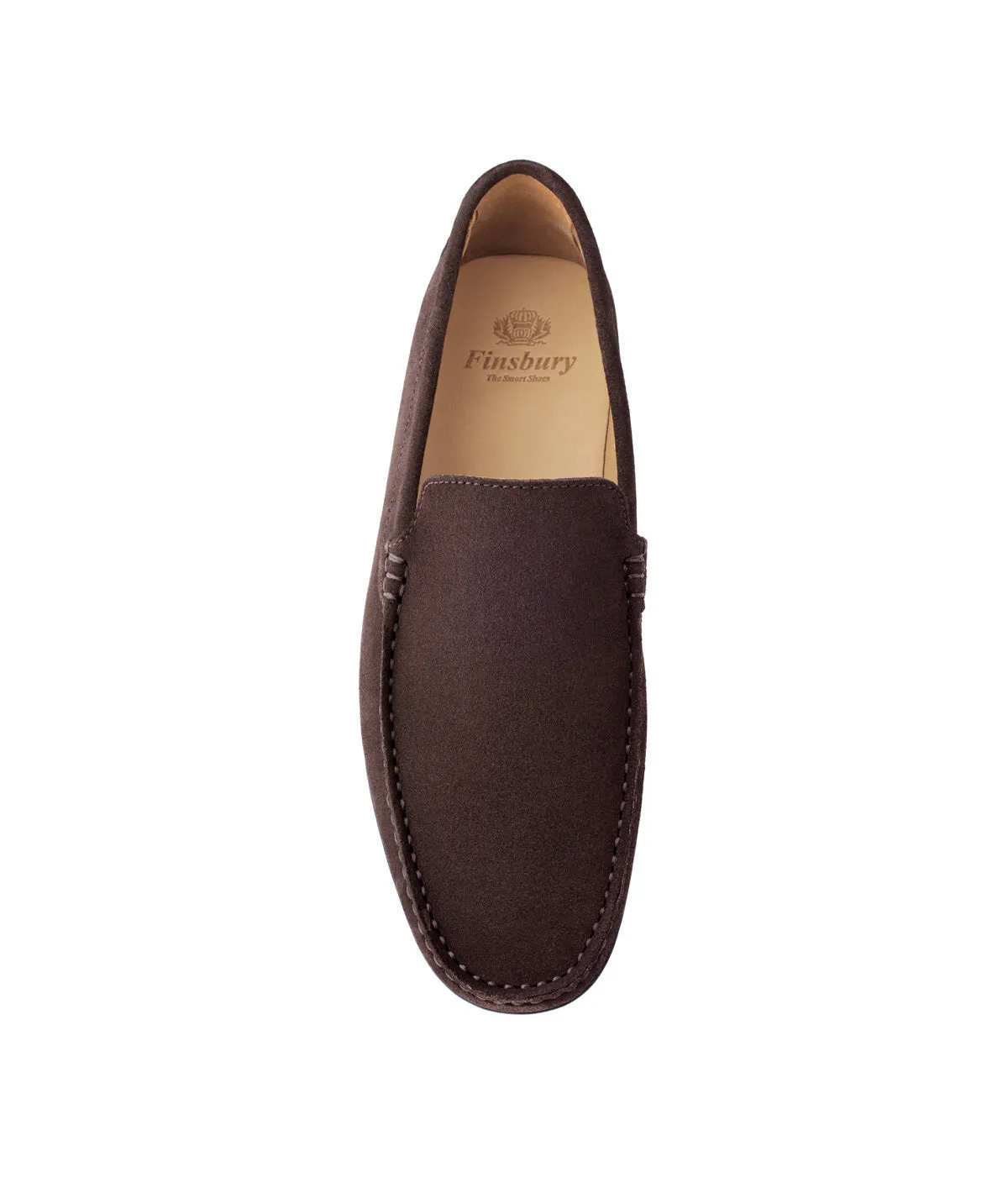 Finsbury Dandy bruine suède loafer heren