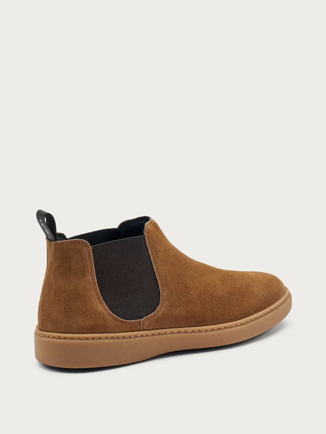 Frau Verona heren chelsea boots lichtbruin suede
