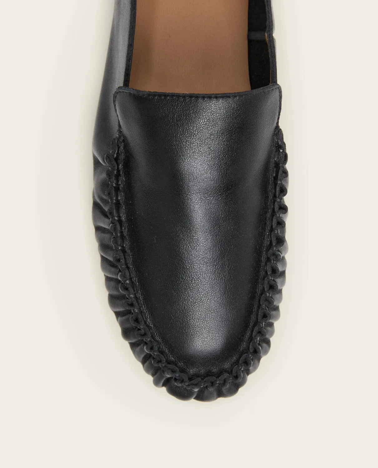 Flattered Bon Bon loafers zwart leer