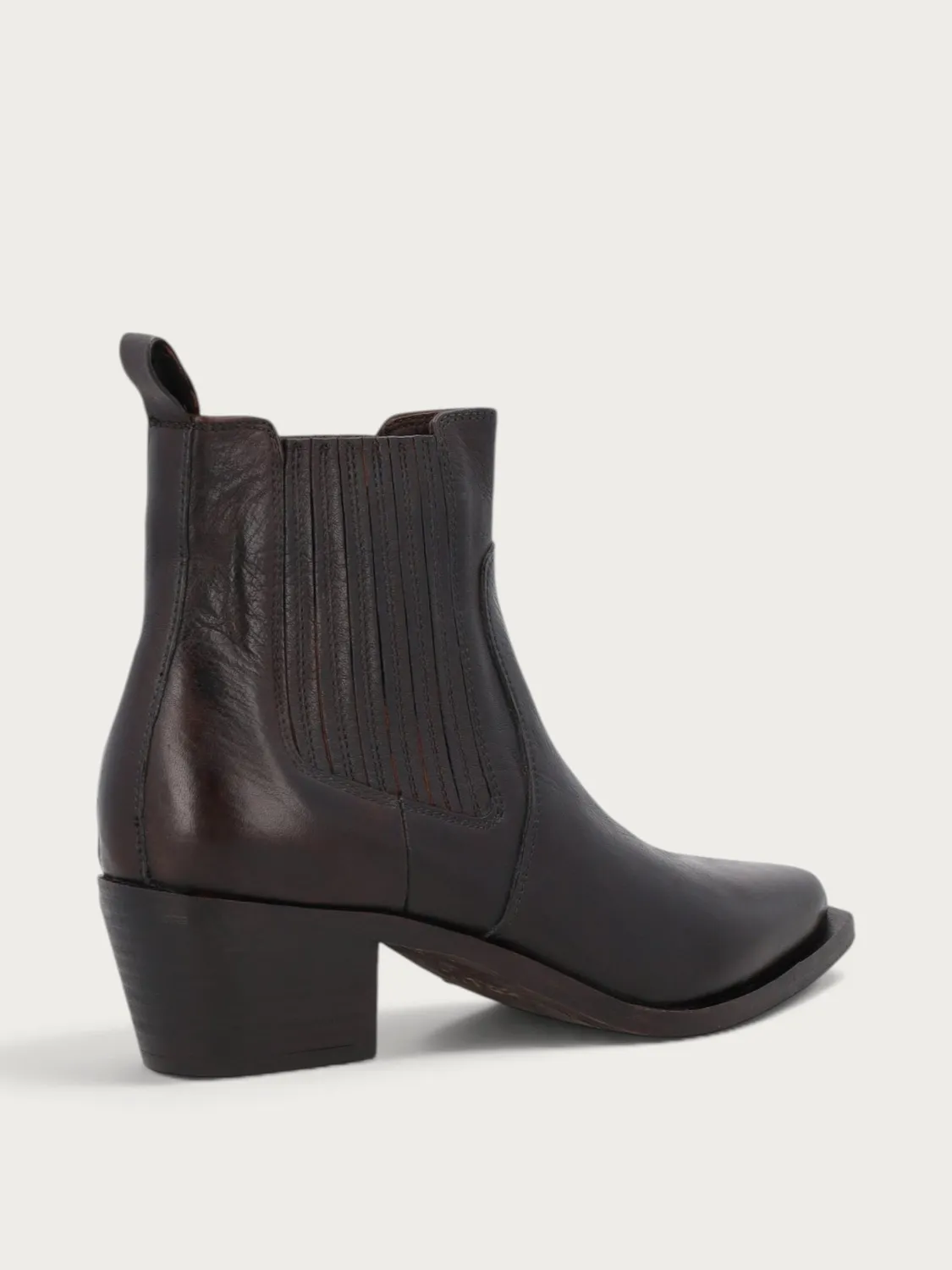 Frau FX dames texan boots bruin leer