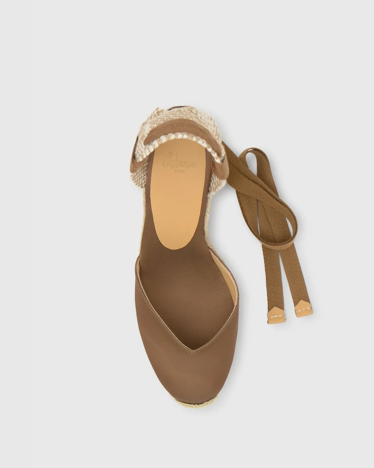 Castaner Chiara 8ED 006 espadrilles moka satijn