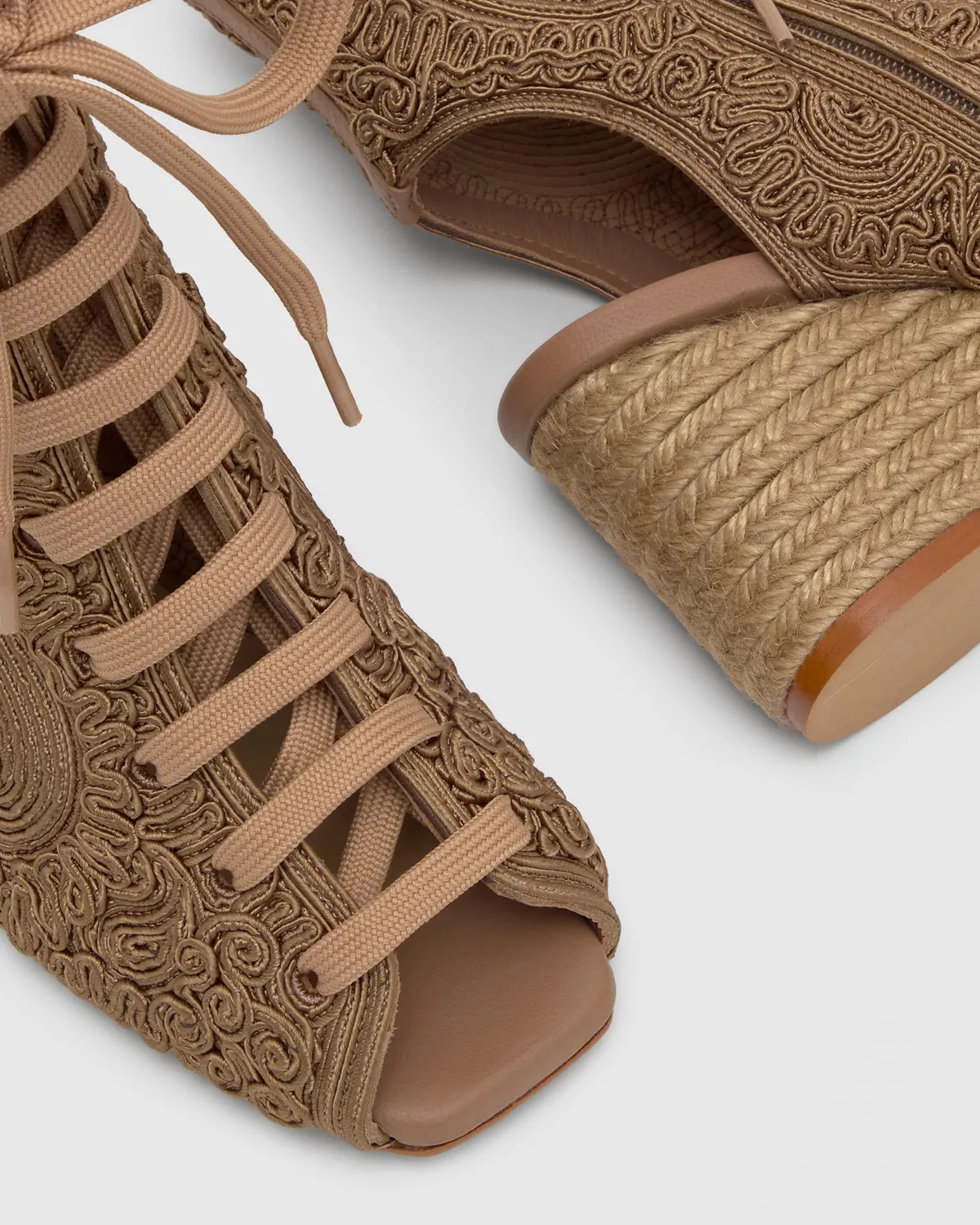 Castaner Bertina T/271 enkellaarsjes paisley taupe 8 cm
