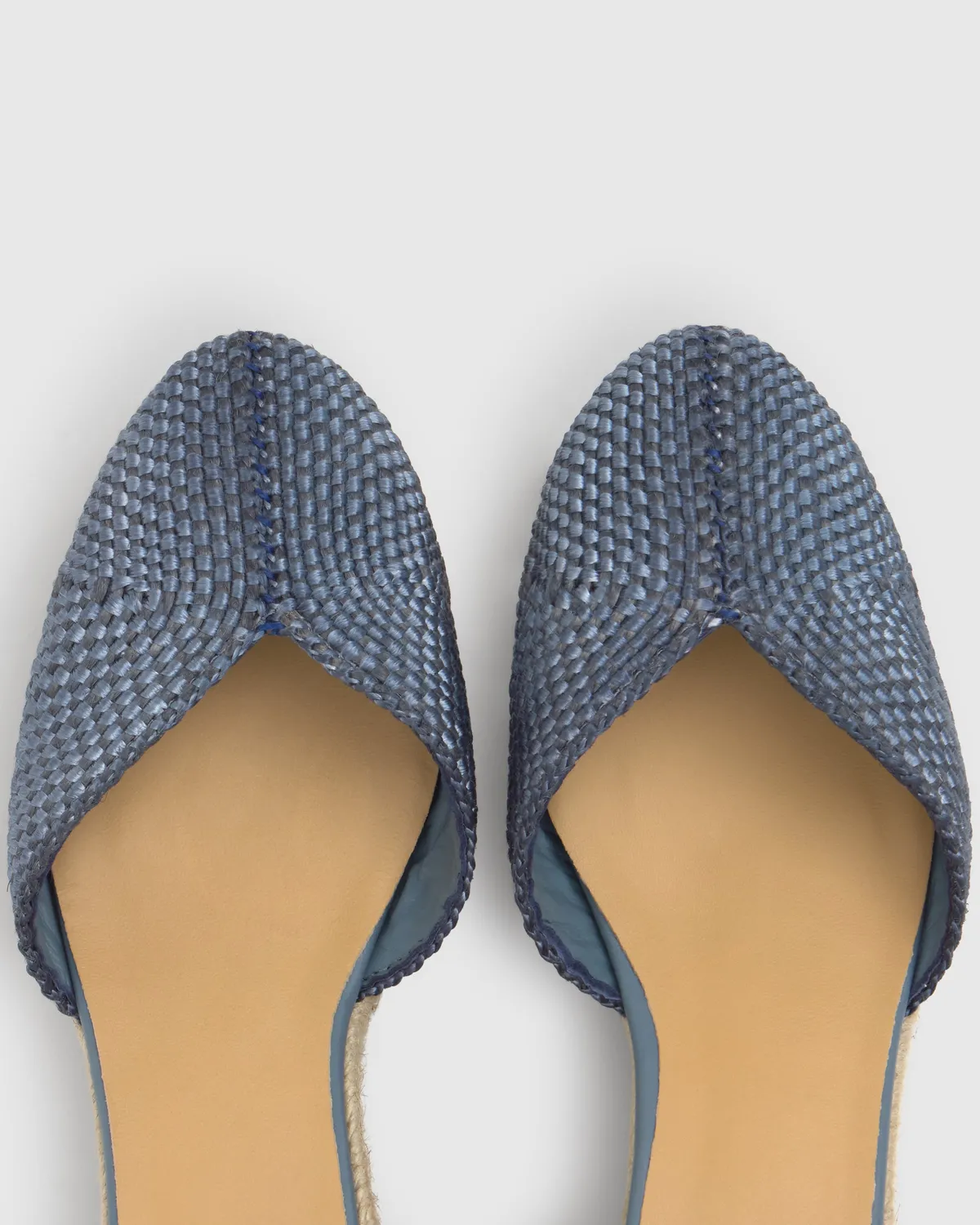 Castaner Cora 6/298 espadrilles blauw denim 7 cm