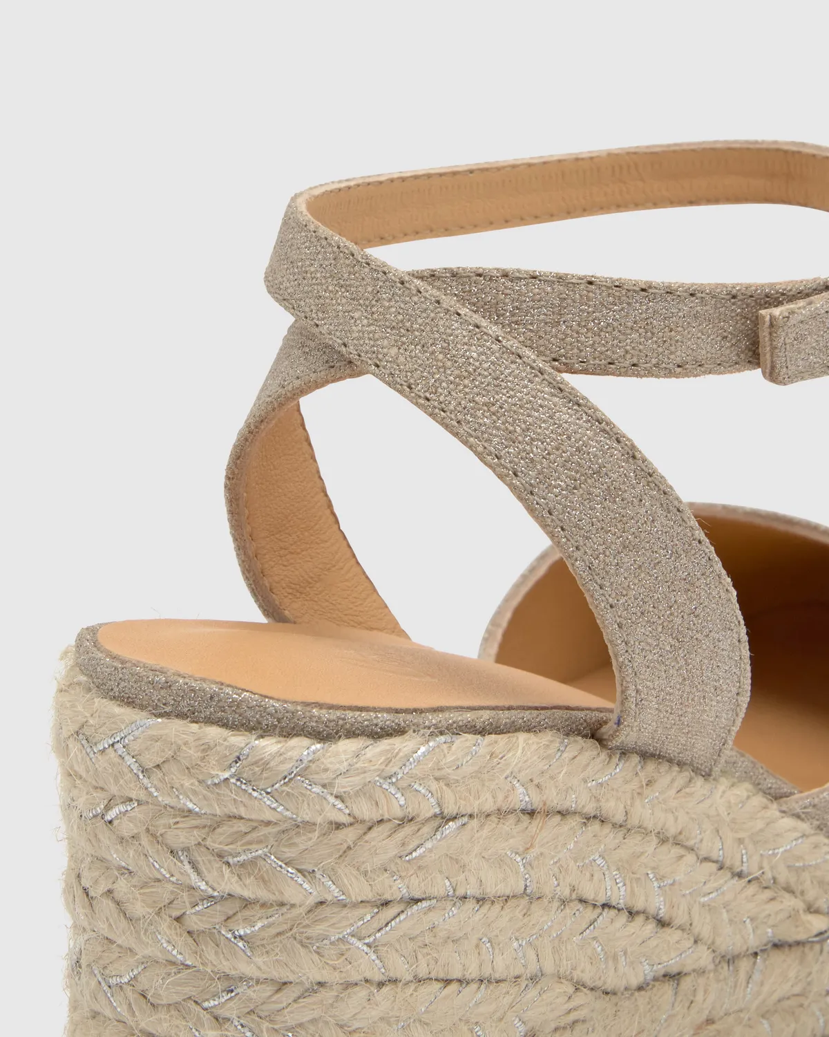 Castaner Cybil 6 268 espadrilles zilver linnen