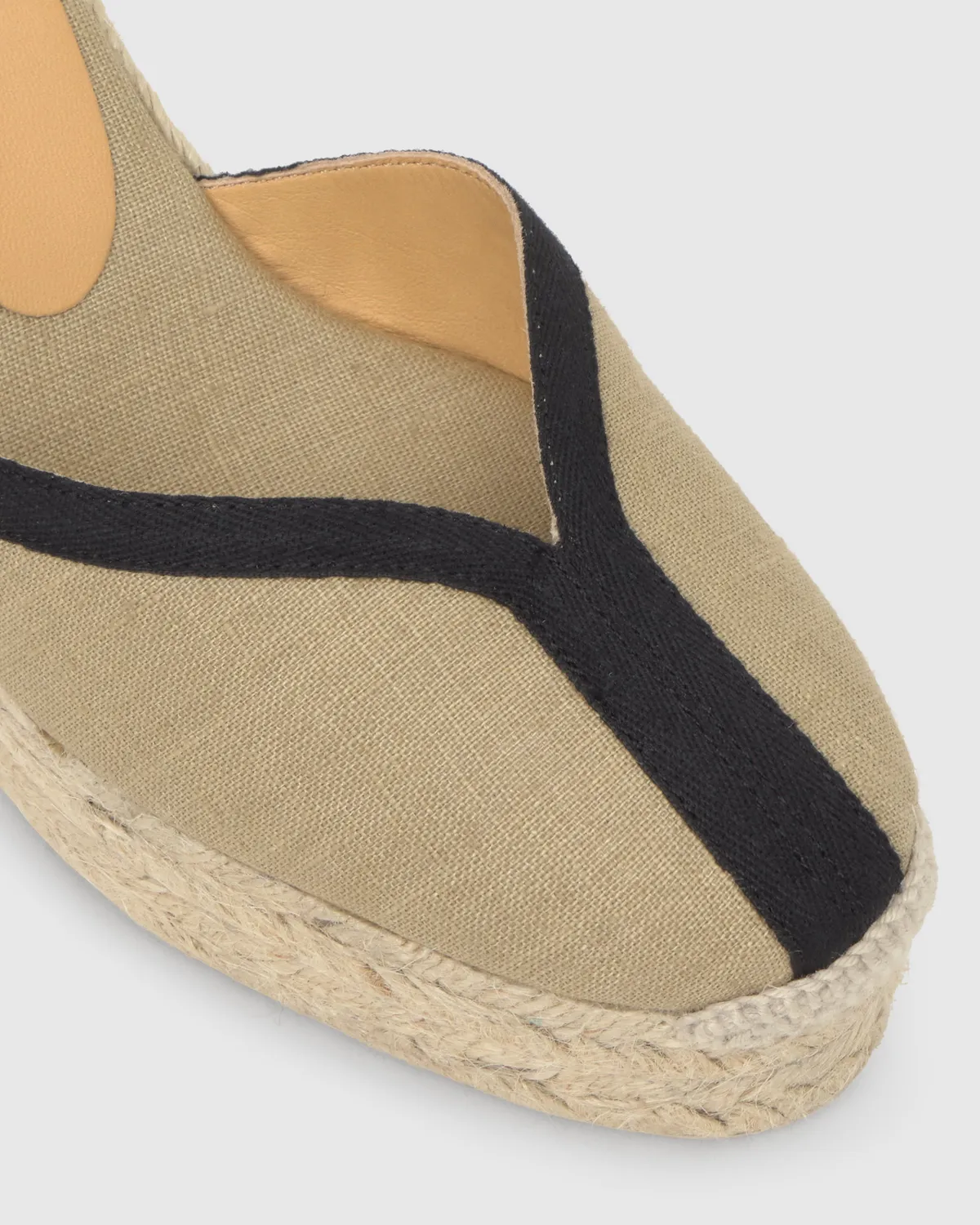 Castaner Carmen CSC/8ED/003 espadrille beige-zwart linnen
