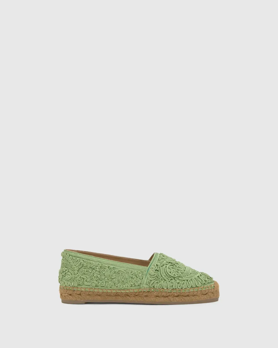 Castaner Kenda Paisley Etro T/271 espadrilles groen rayon