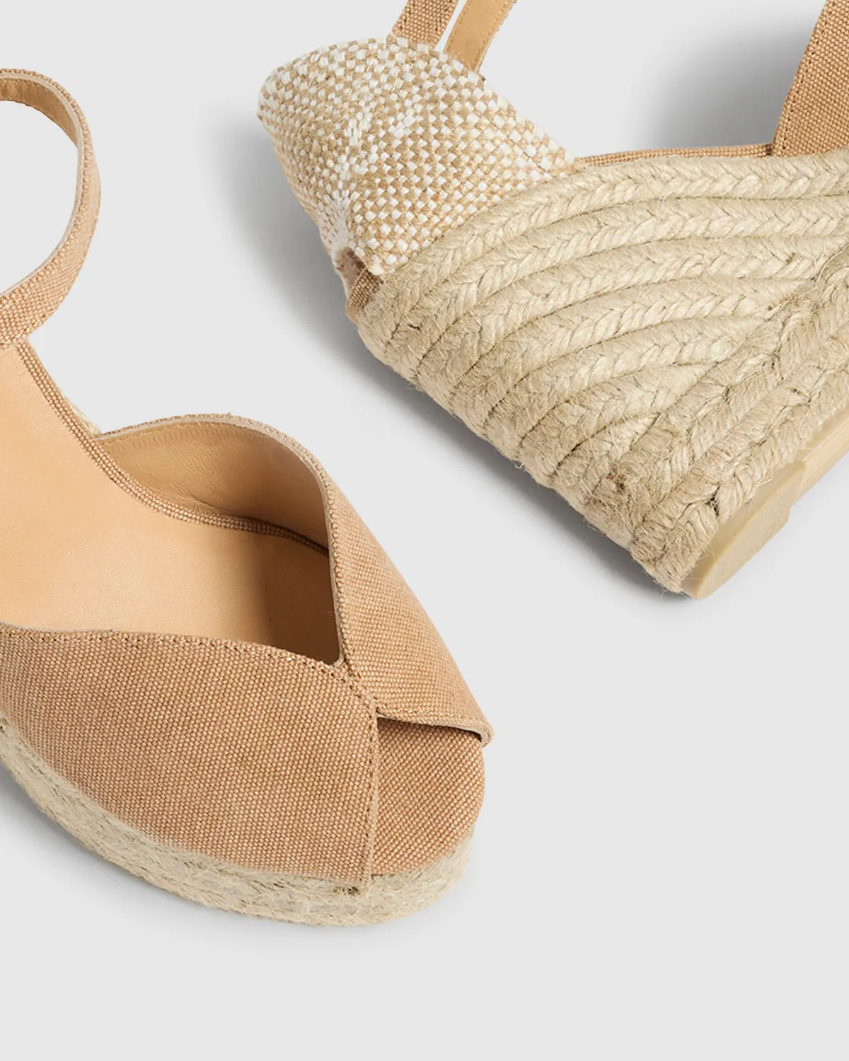 Castaner BIANCA/8ED/002 sandalen tostado katoen 11cm