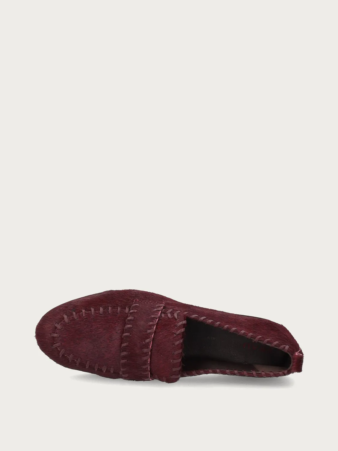Frau Verona loafers bordeaux pony-effect dames