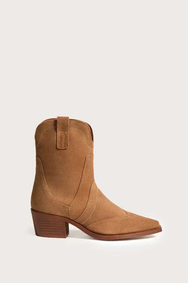 Bryan Stepwise Victoria enkellaarzen camel leer