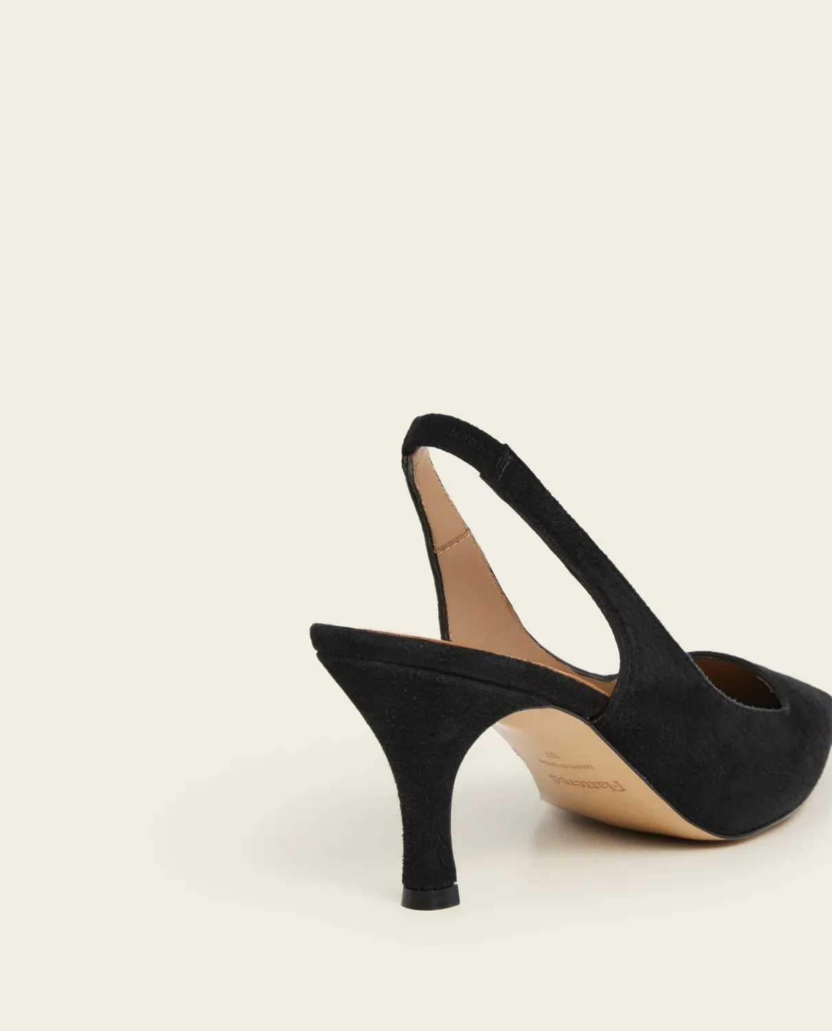 Flattered Franchesca pumps zwart suède slingback