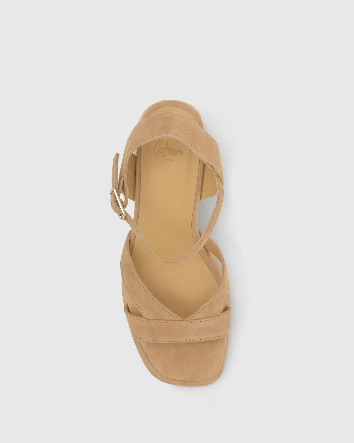 Castaner Vero/007 hak sandaal cognac suède
