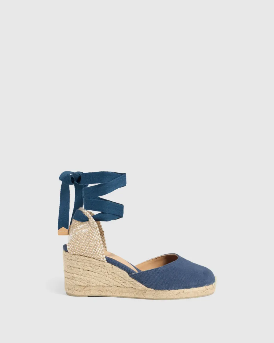 Castaner Carina 6/002 espadrilles donkerblauw canvas