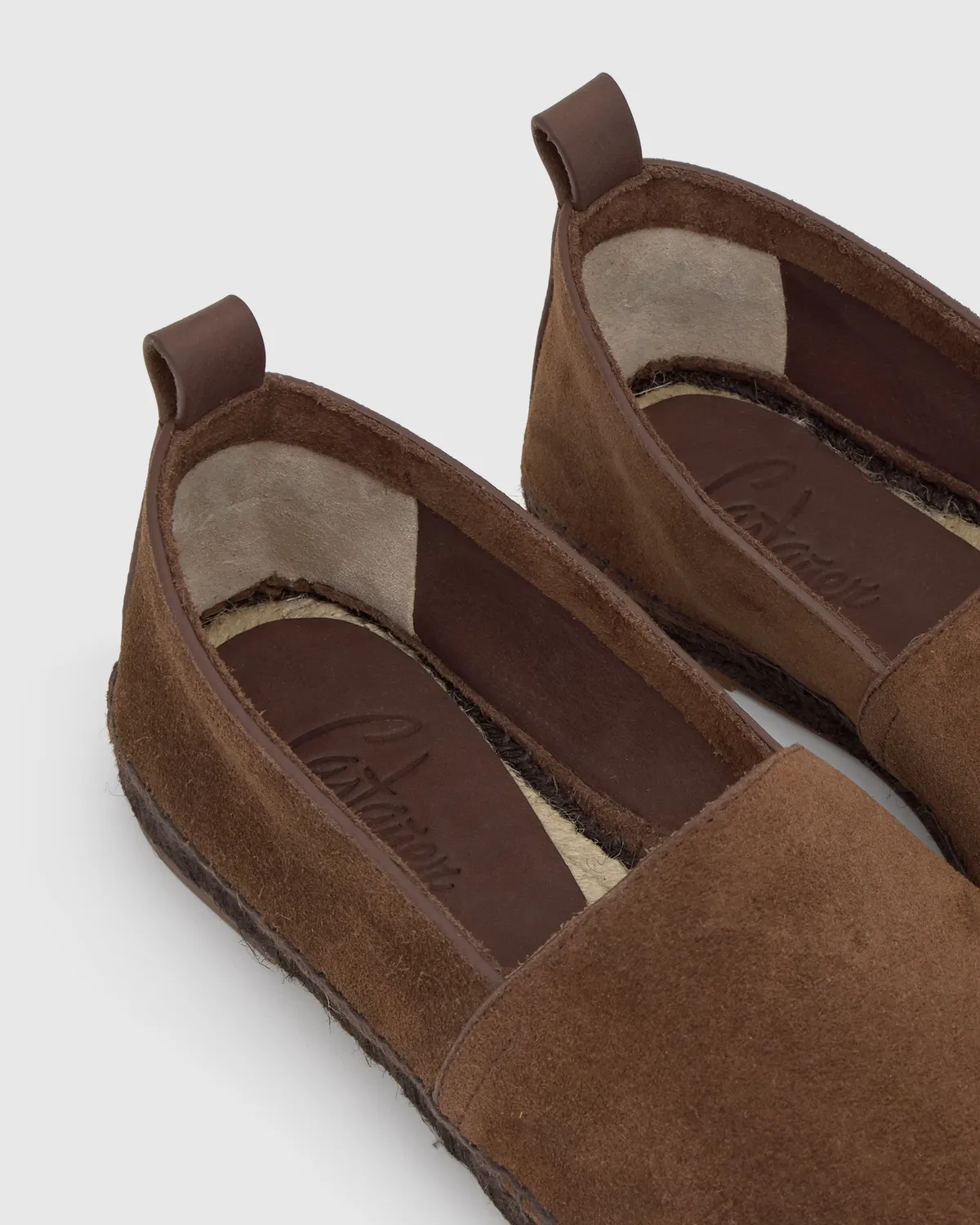 Castaner Piero C/269 heren espadrilles bruin suède plat