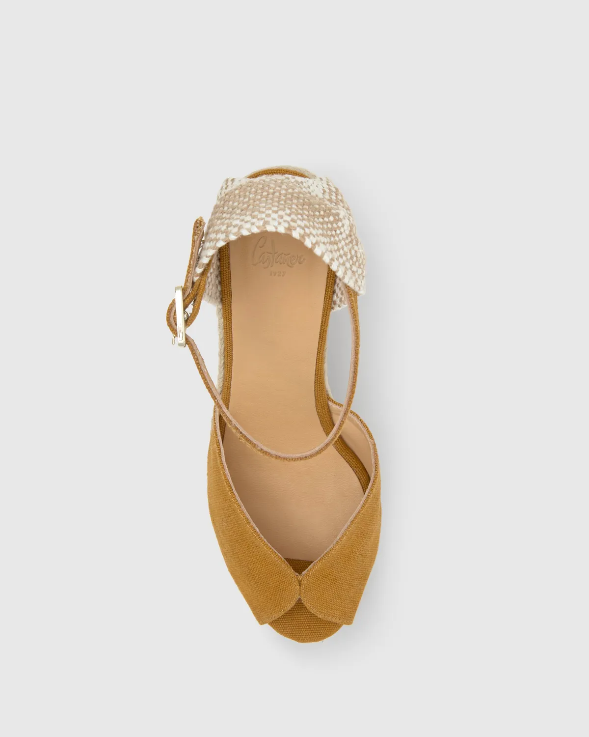 Castaner Bianca 8ED 002 sandaal amber katoen 11 cm