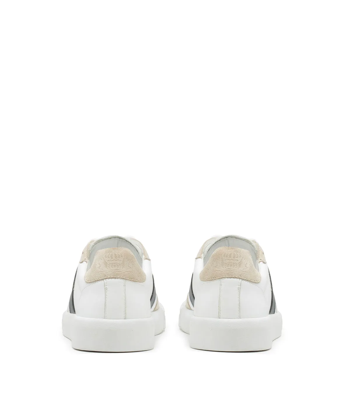 Finsbury LEO Sneakers Wit-Blauw Glad Leer