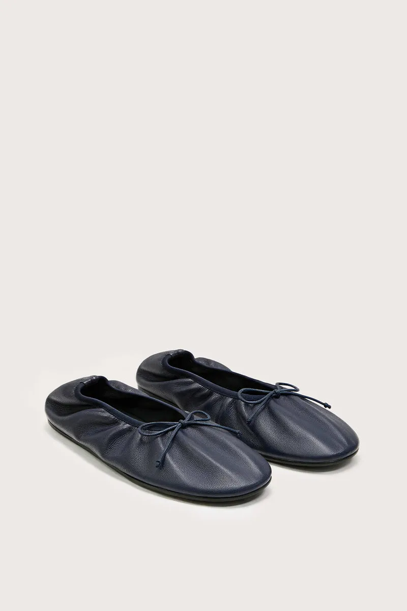 Bryan Stepwise Elia Barefoot ballerina's leer marine