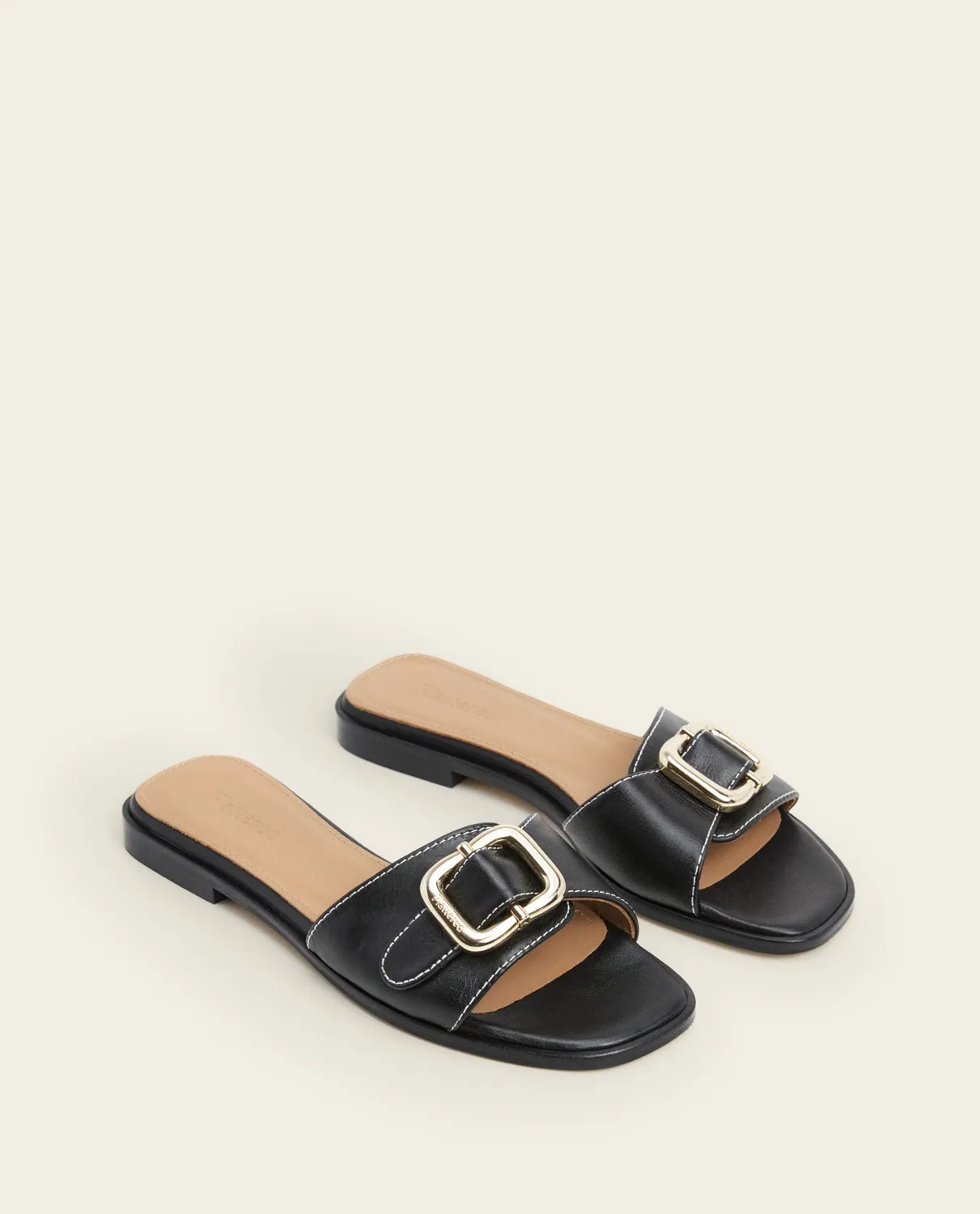 Flattered Mimi sandalen zwart leer