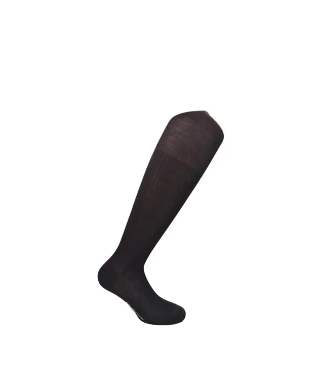 Finsbury Mid-Calf sokken donkerbruin katoen 1 paar