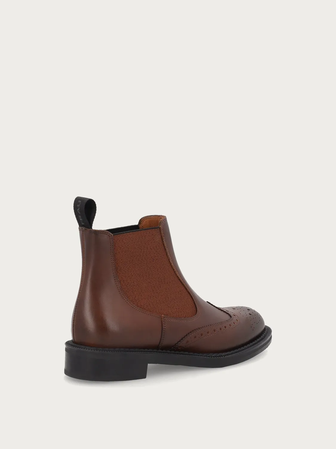 Frau Verona chelsea boots leer lichtbruin brogue