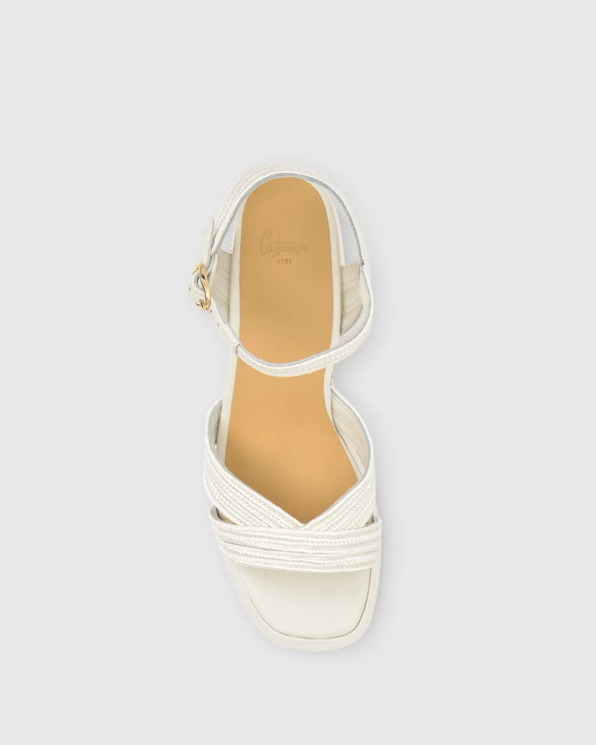 Castaner Vallita 142 sandalen wit 7 cm hak