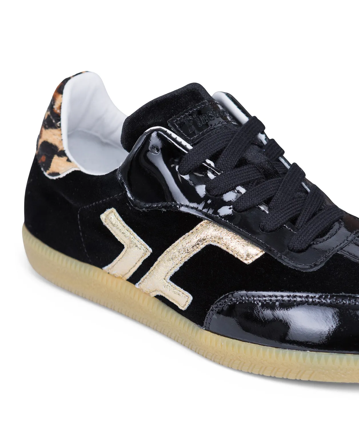 Finsbury MATHILDE sneakers zwart luipaard leer