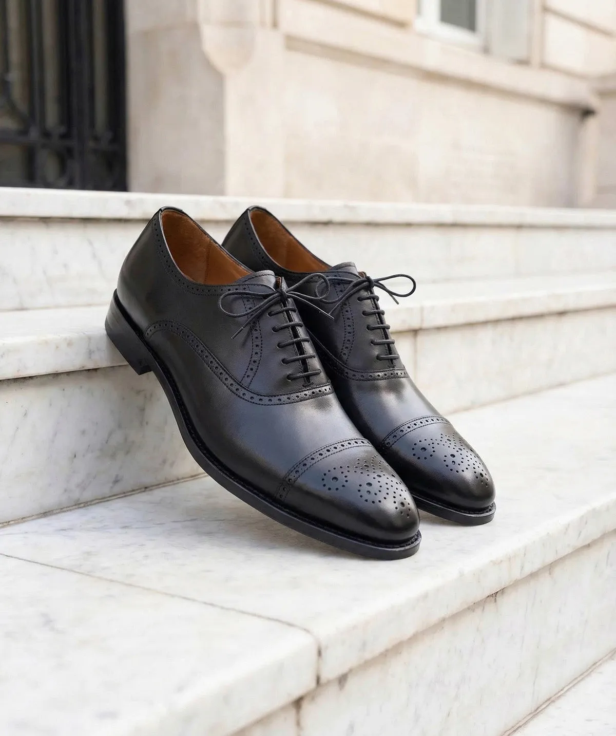 Finsbury Diplomat oxfordschoenen zwart leer