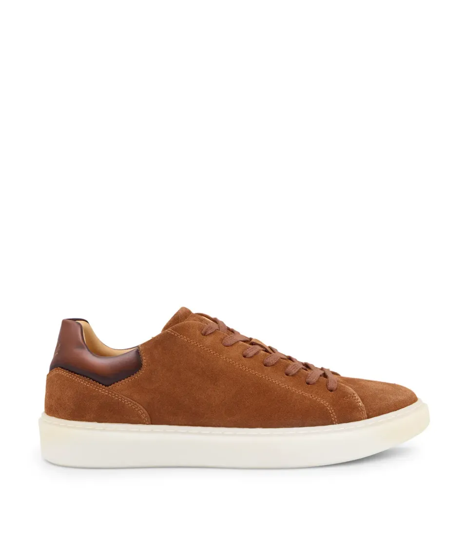 Finsbury Daytona sneaker camel suède heren