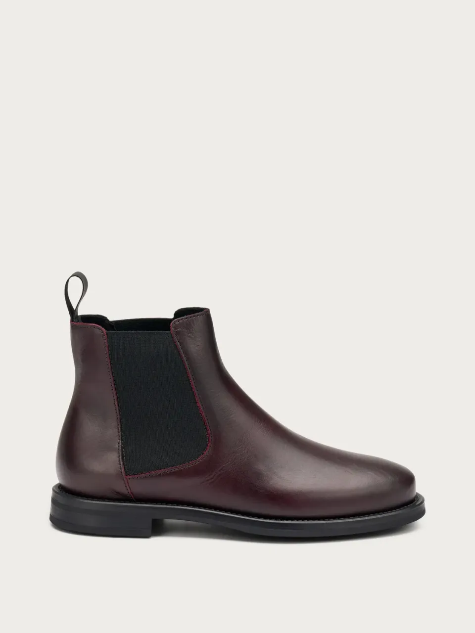 Frau Verona Beatle boots bordeaux leer minimal