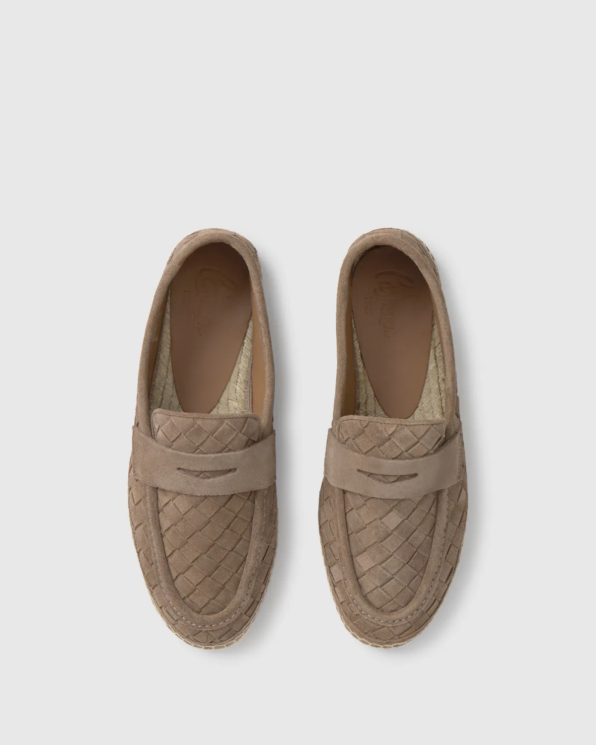 Castaner Nilo 186 mocassins topo beige vlechtleer