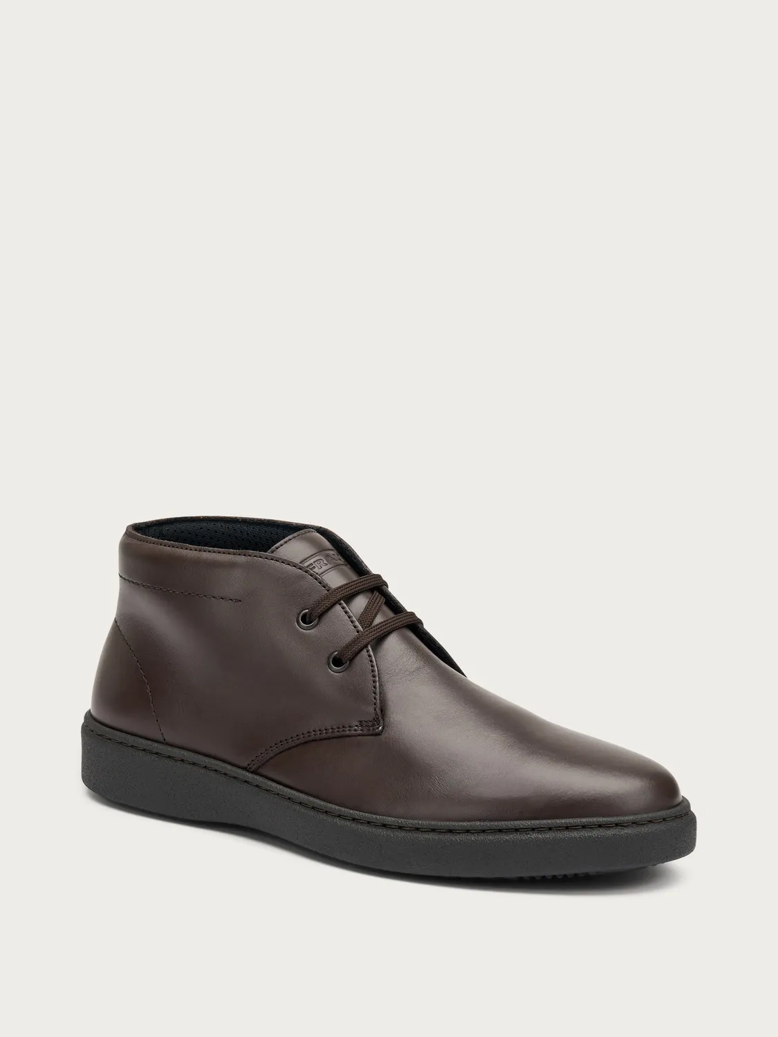 Frau Verona donkerbruine suède veterboots heren