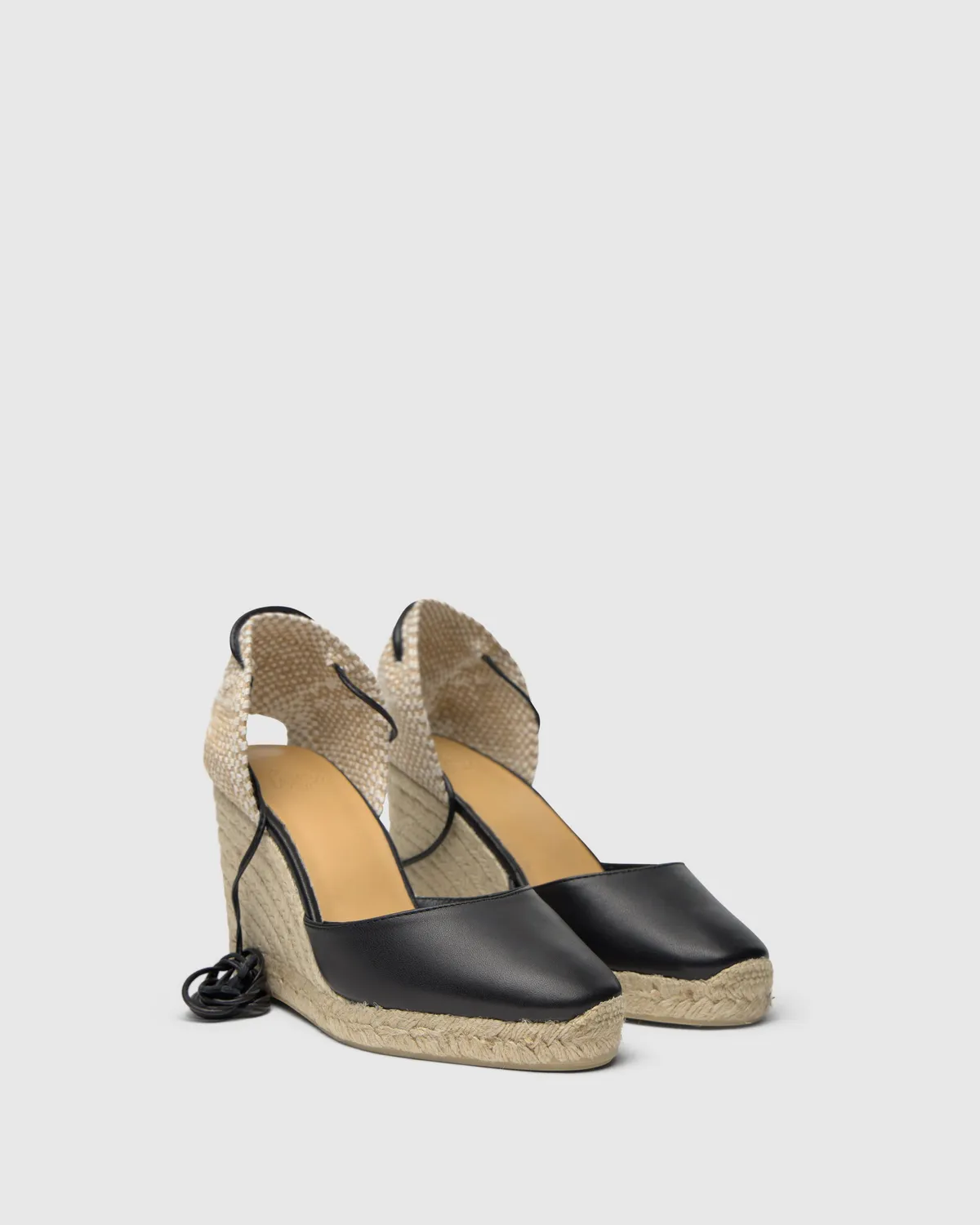 Castaner Carina 8 250 espadrilles zwart leer