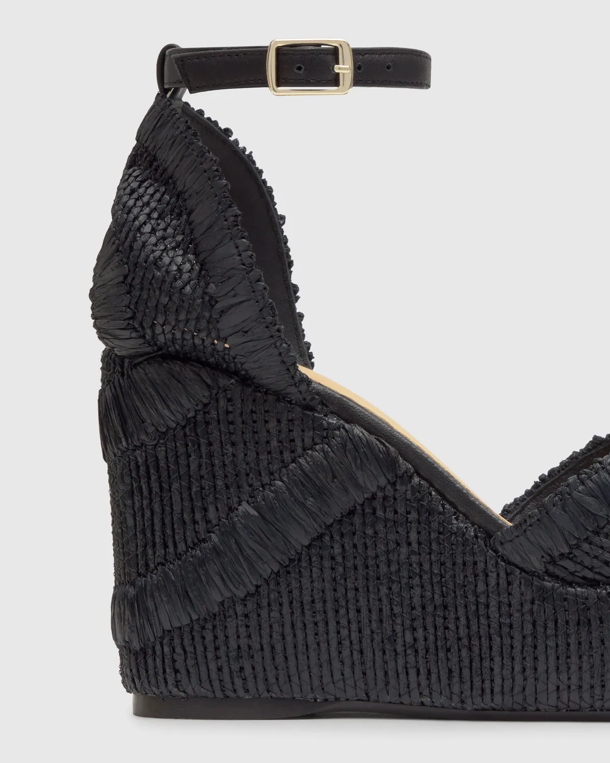 Castaner Charmie 8ED 295 espadrille sleehak zwart 10 cm
