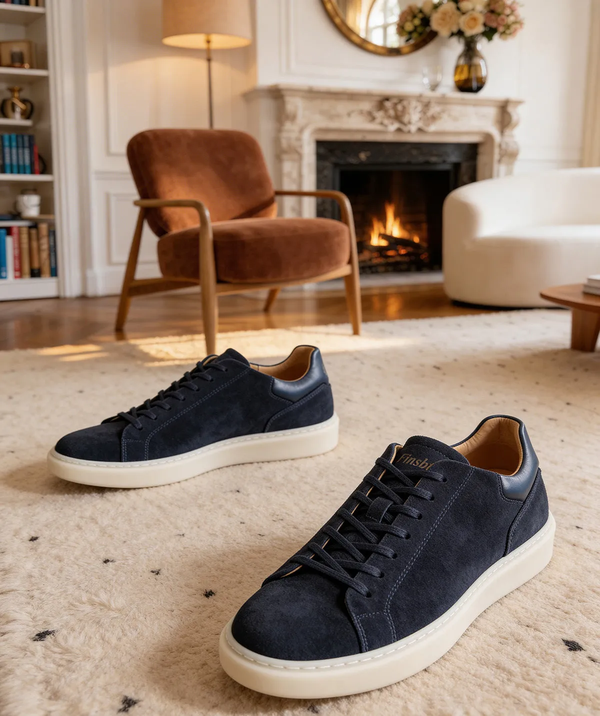 Finsbury Daytona sneaker navy suède 8 vetergaten