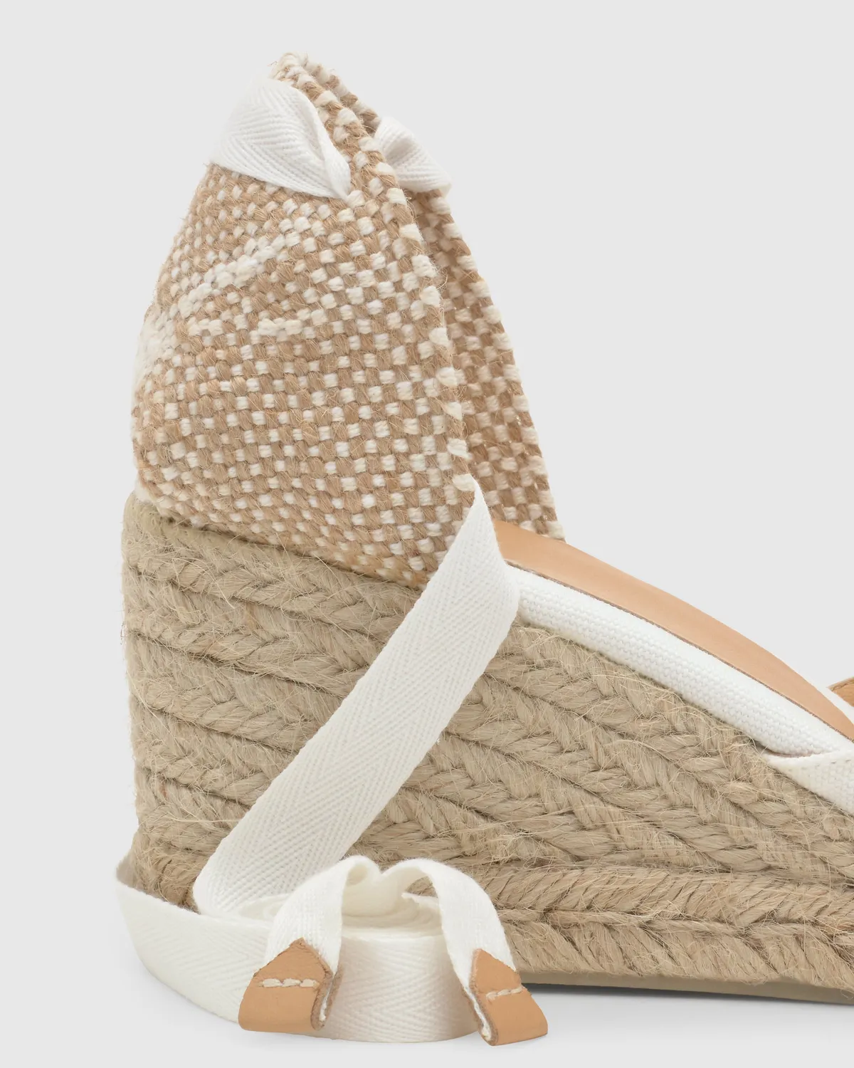 Castaner CARINA/6/001 espadrilles blanco katoen 7cm