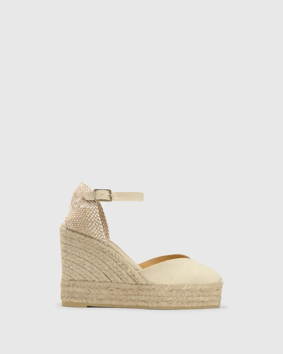 Castaner Chiarita 8ED 001 espadrilles ivoor canvas