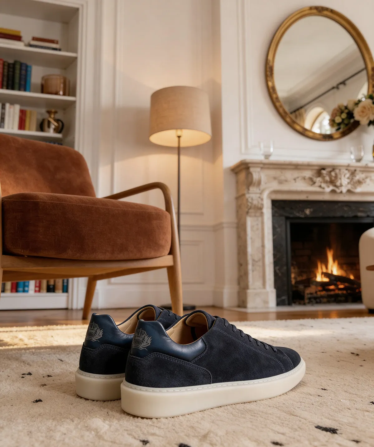 Finsbury Daytona sneaker navy suède 8 vetergaten