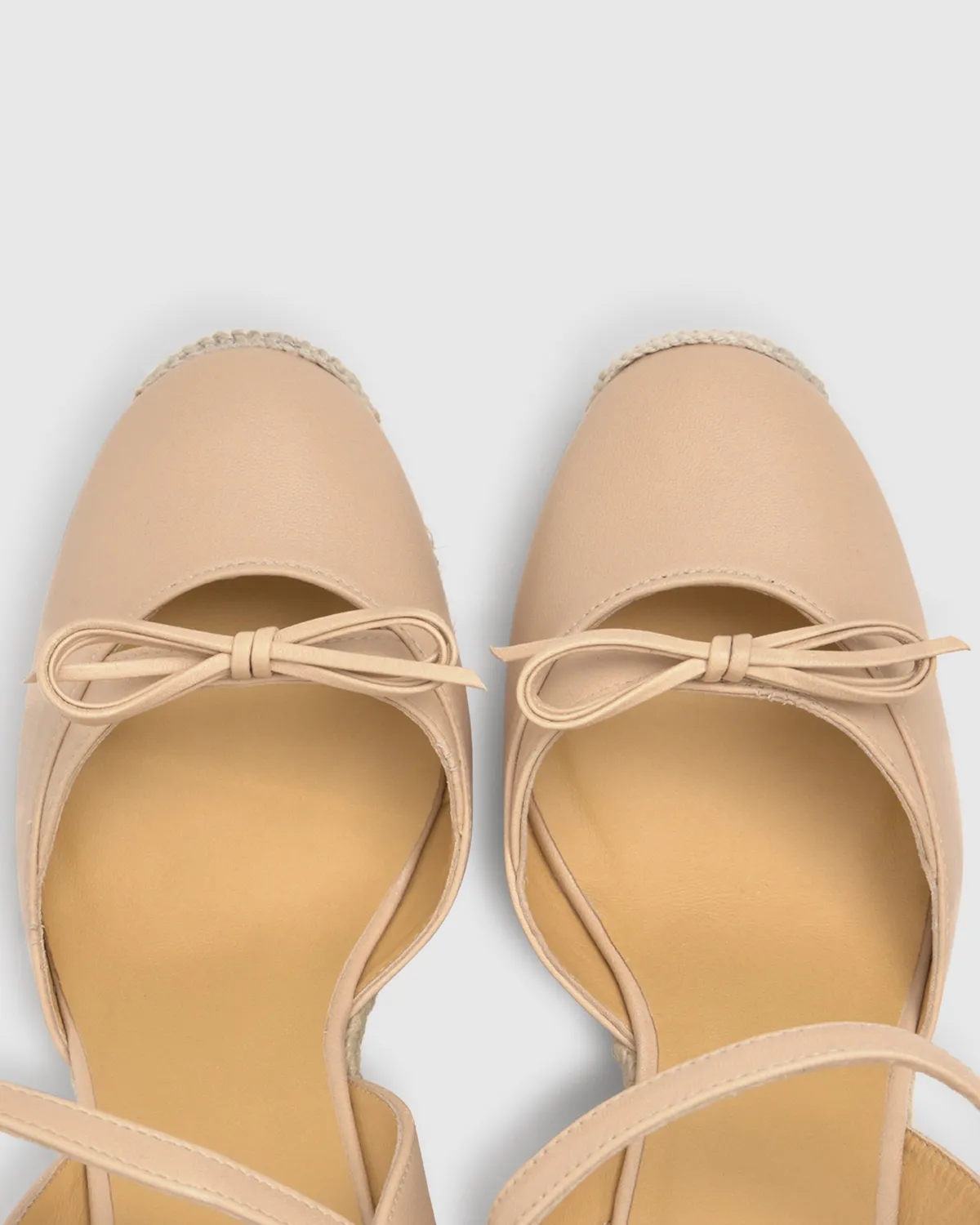 Castaner Cyra/8/280 espadrilles nude leer 9 cm