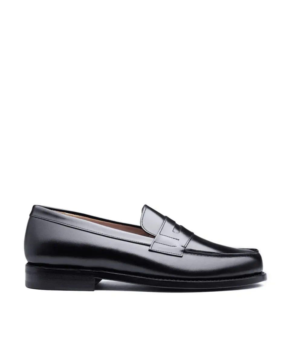 Finsbury College 1986 loafers zwart leer