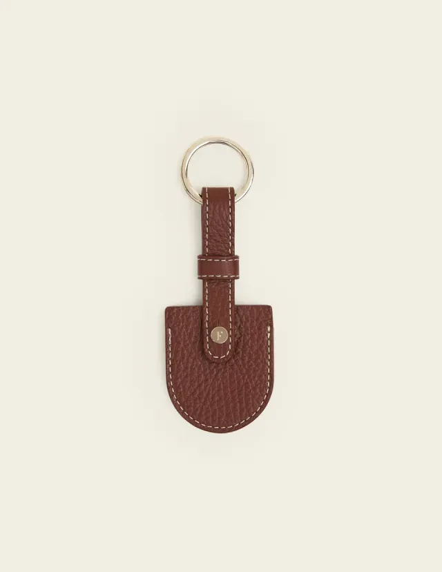 Flattered Airy sleutelhanger cognac leer AirTag