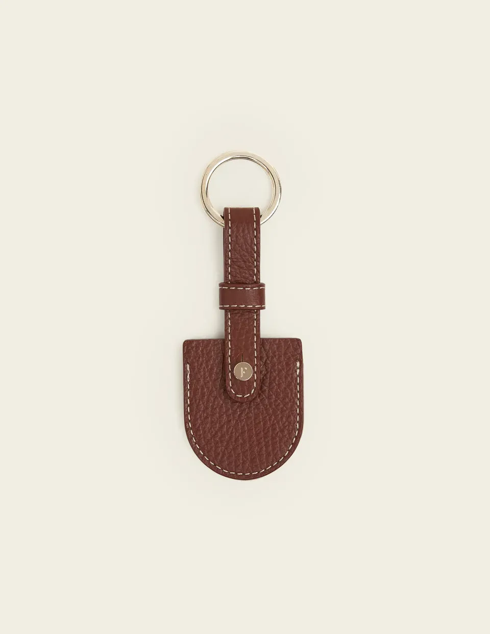 Flattered Airy sleutelhanger cognac leer AirTag