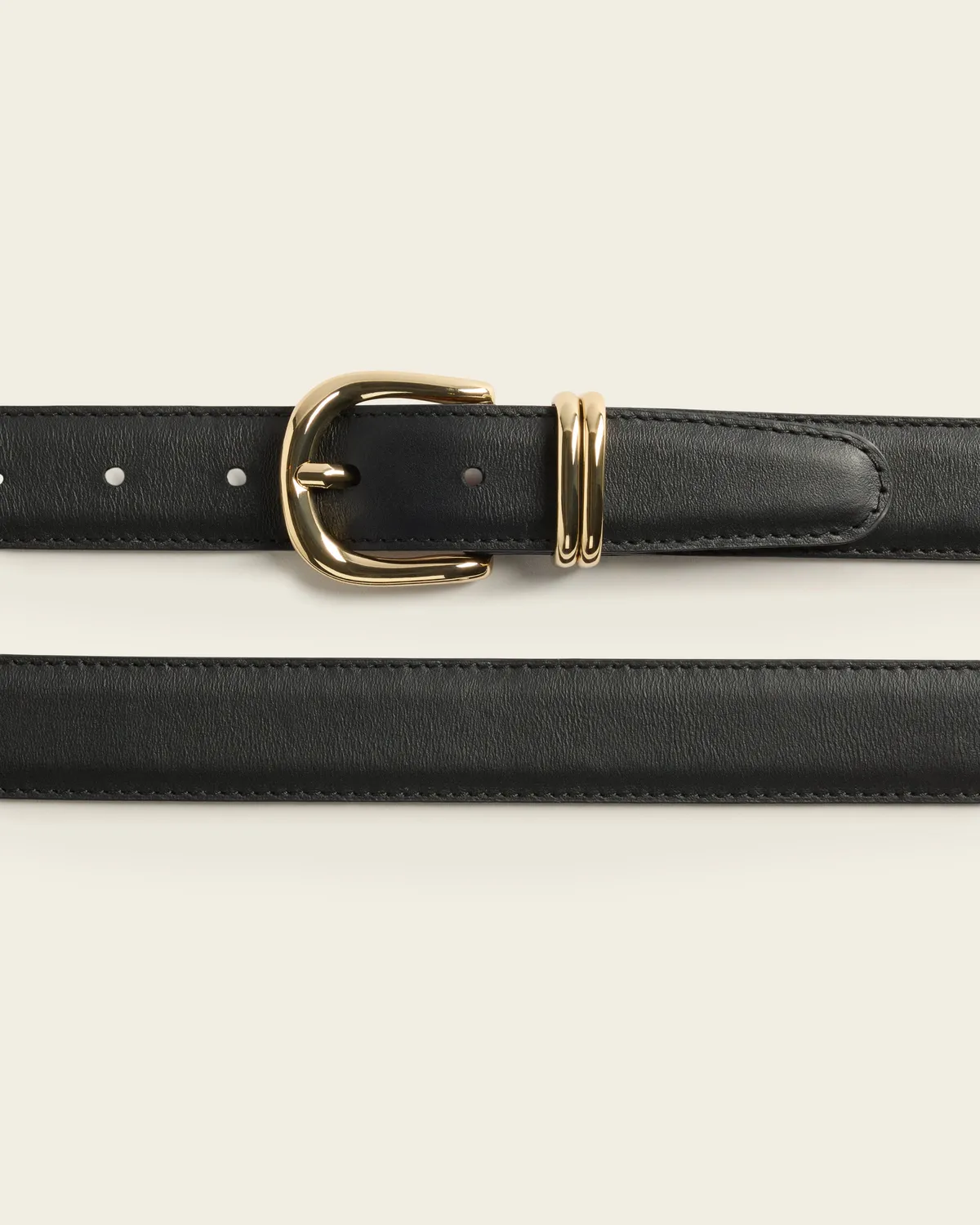 Flattered Beatrice Belt Leather Black riem zwart leer