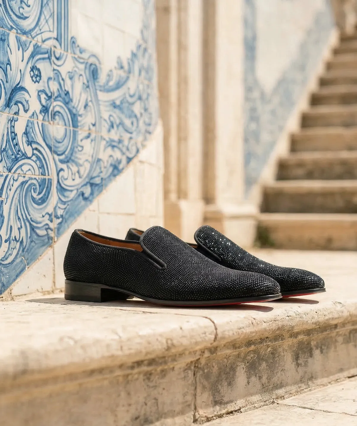 Finsbury Belem loafers zwart suède heren
