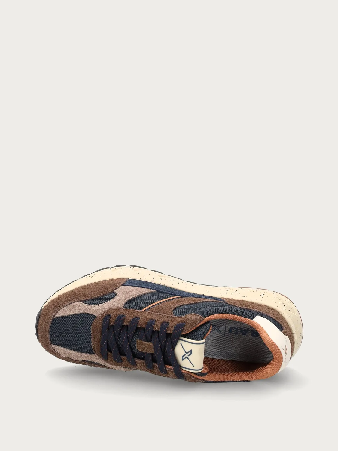 Frau Cross Hybrid sneakers blauw bruin Cordura