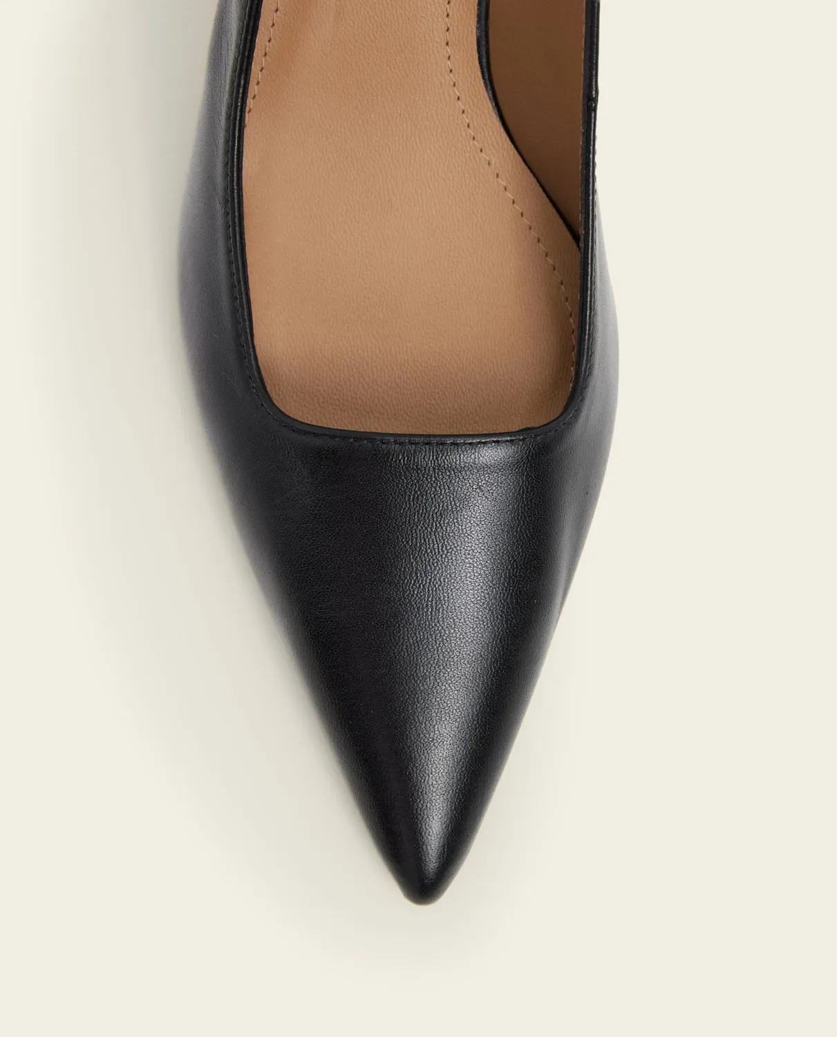 Flattered Franchesca pumps zwart leer slingback