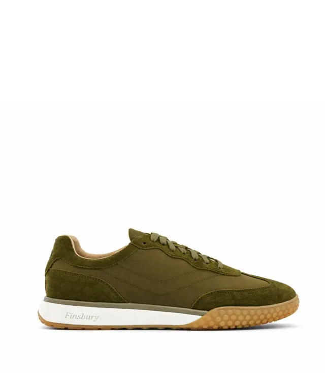 Finsbury Mathis sneaker olijfgroen canvas