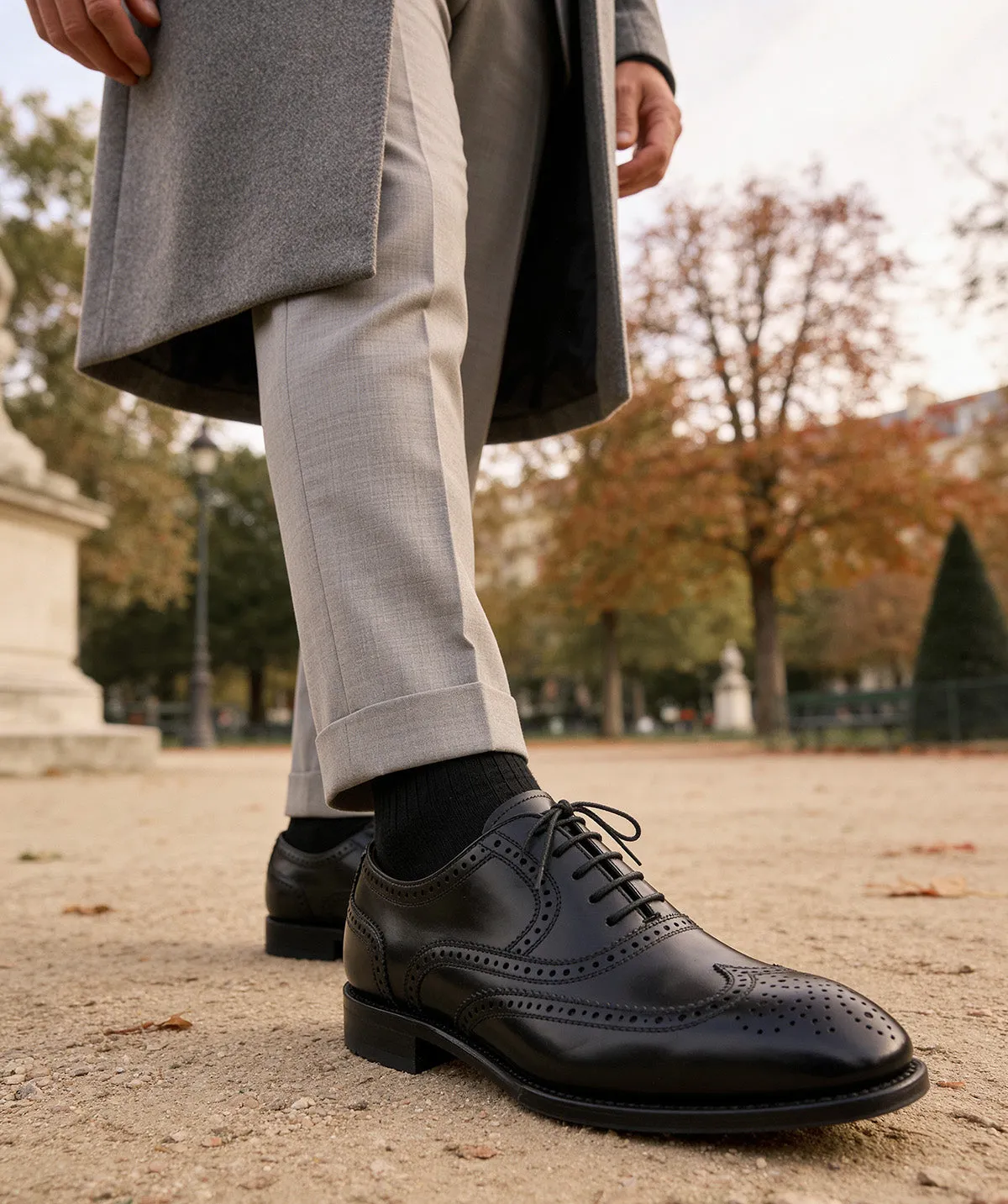 Finsbury Strand 4 Oxford herenschoenen zwart leer