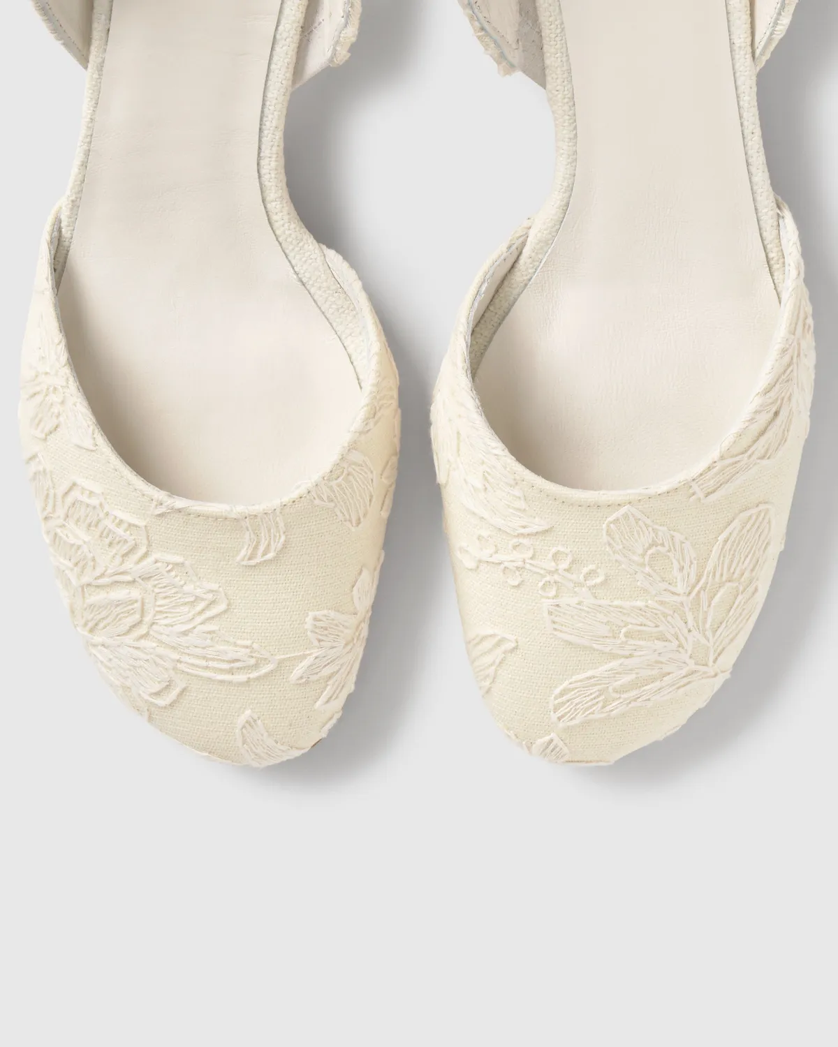 Castaner Aran CSC/305 slingbacks Ecru jacquard