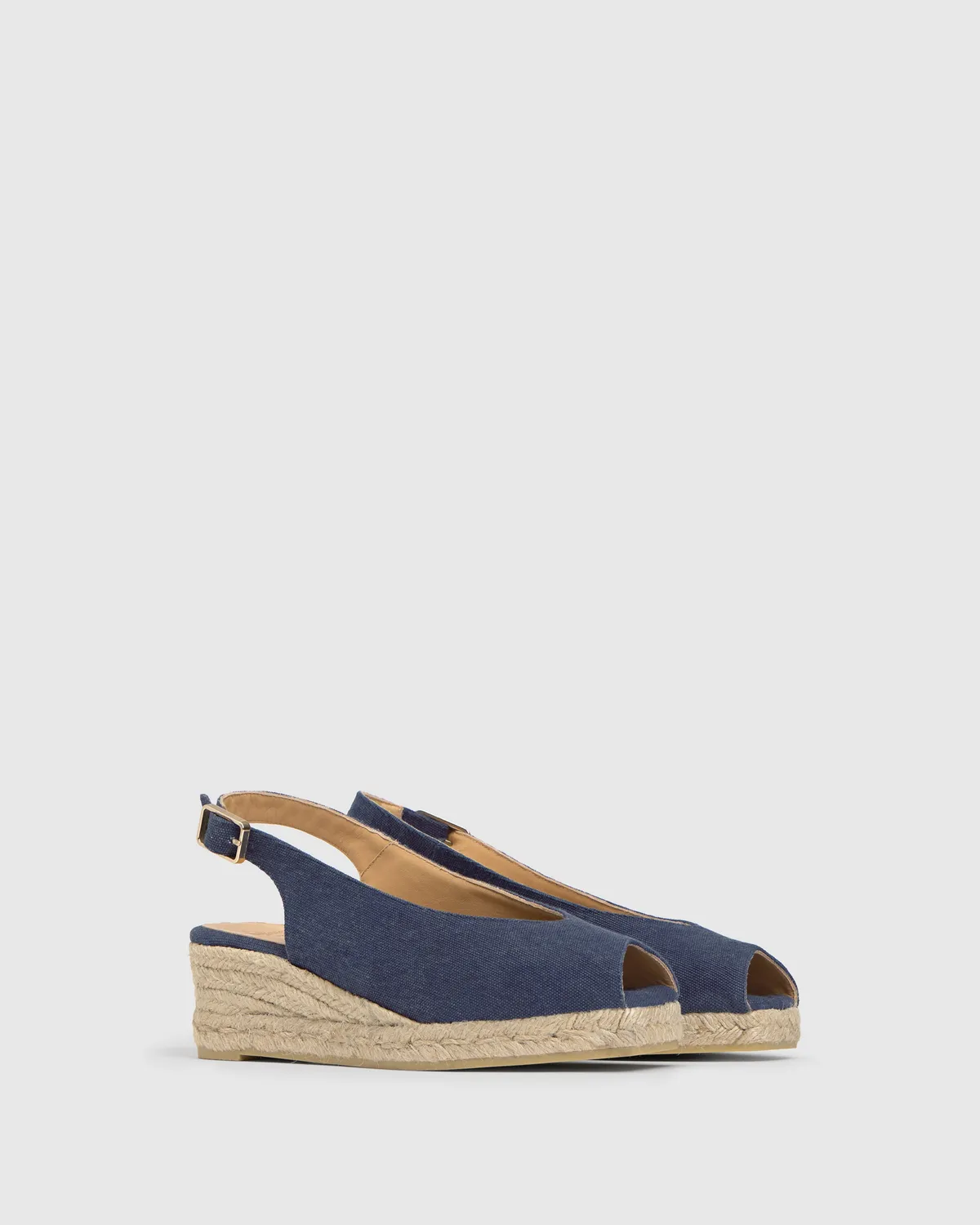 Castaner DOSALIA/3/002 espadrilles blauw peep-toe 5cm