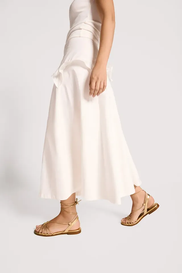 Bryan Stepwise Iris sandalen goud leer